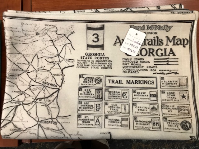 Auto Trail Map Blanket Medium