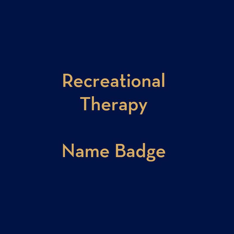 Recreational Therapy Name Badge